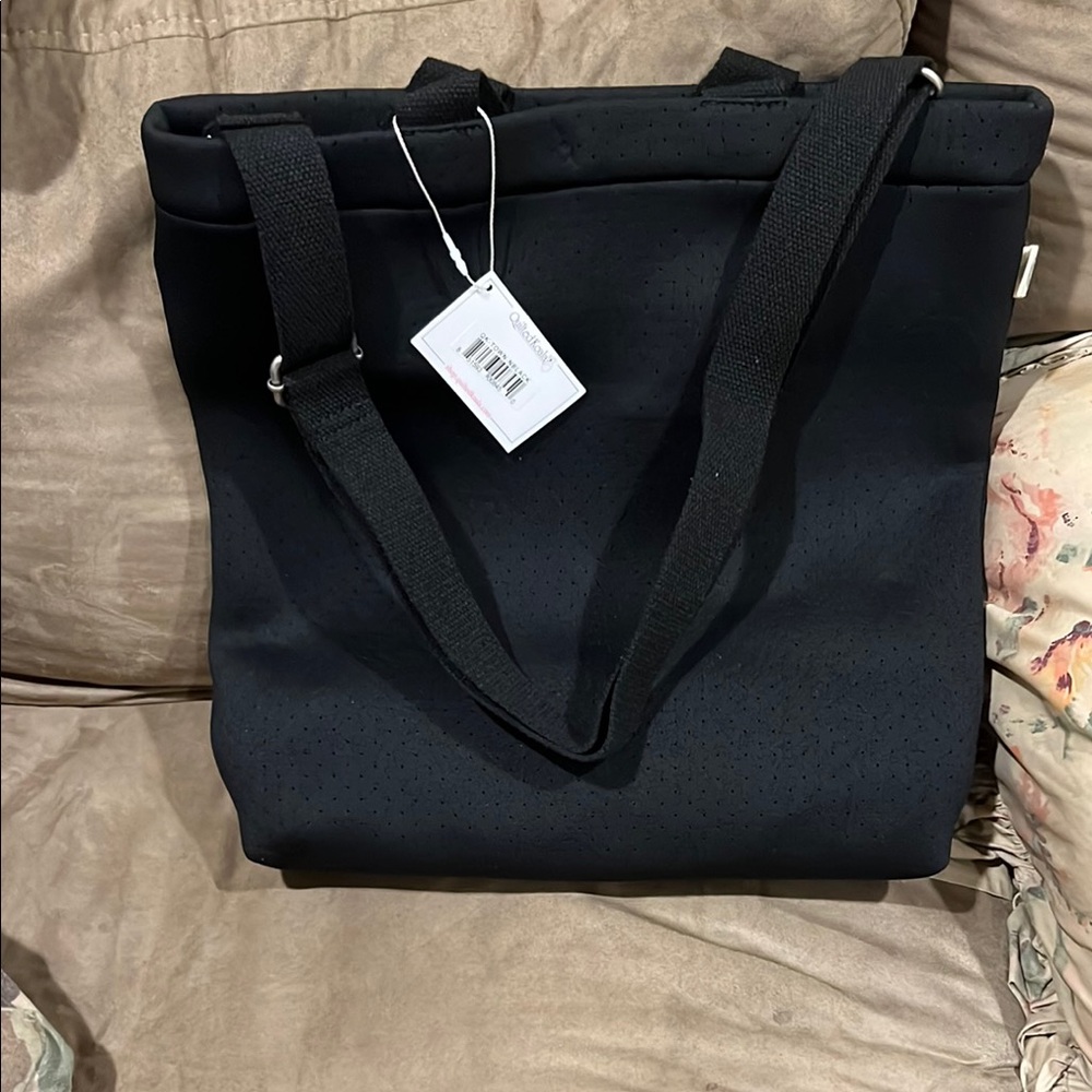 Quilted Koala NWT Neoprene Elegant Black Crossbody Bag. Very Lightweight!